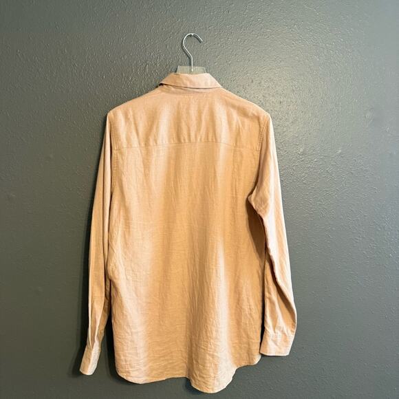 Ruxen Linen Blend Button Down Shirt Size M - Picture 2 of 4
